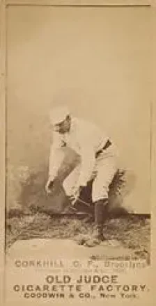 1887-90 Old Judge (N172) #NNO - John Corkhill - Cincinnati Red Stockings