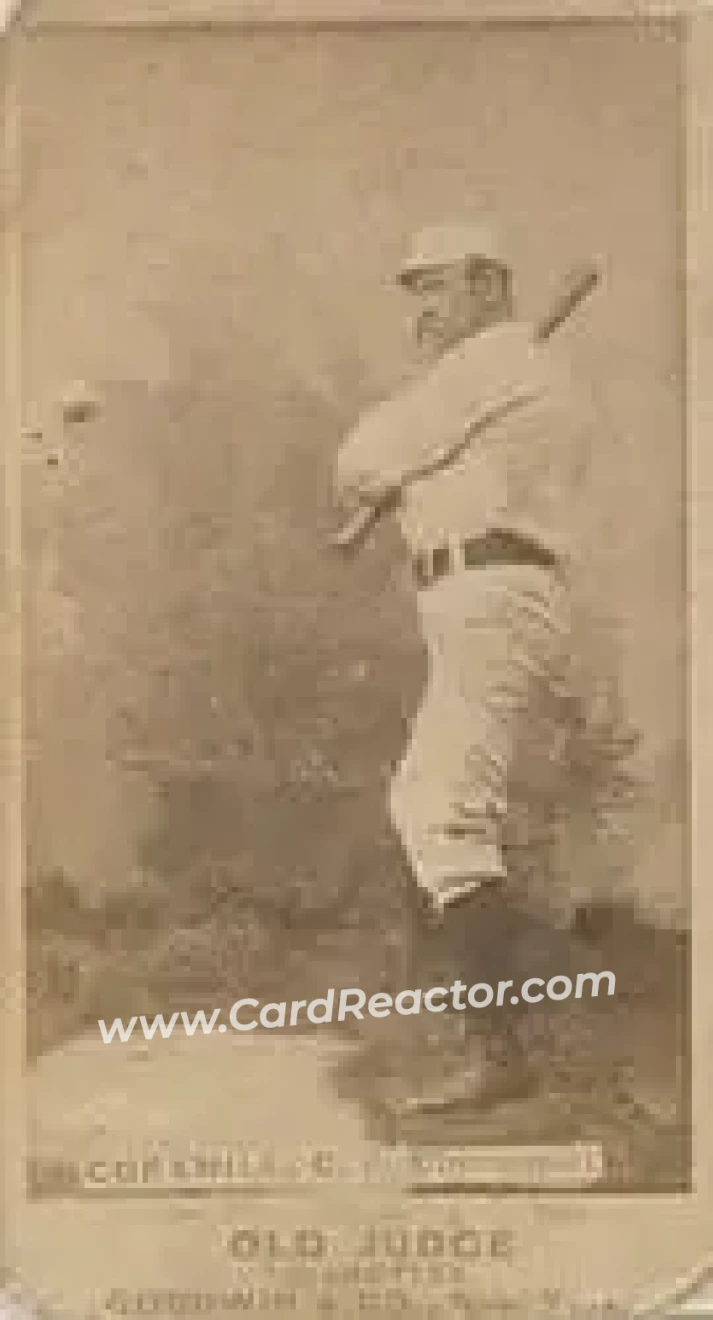 1887-90 Old Judge (N172) #NNO - John Corkhill - Cincinnati Red Stockings - Front 1887-90 Old Judge (N172) #NNO - John Corkhill - Cincinnati Red Stockings - Front