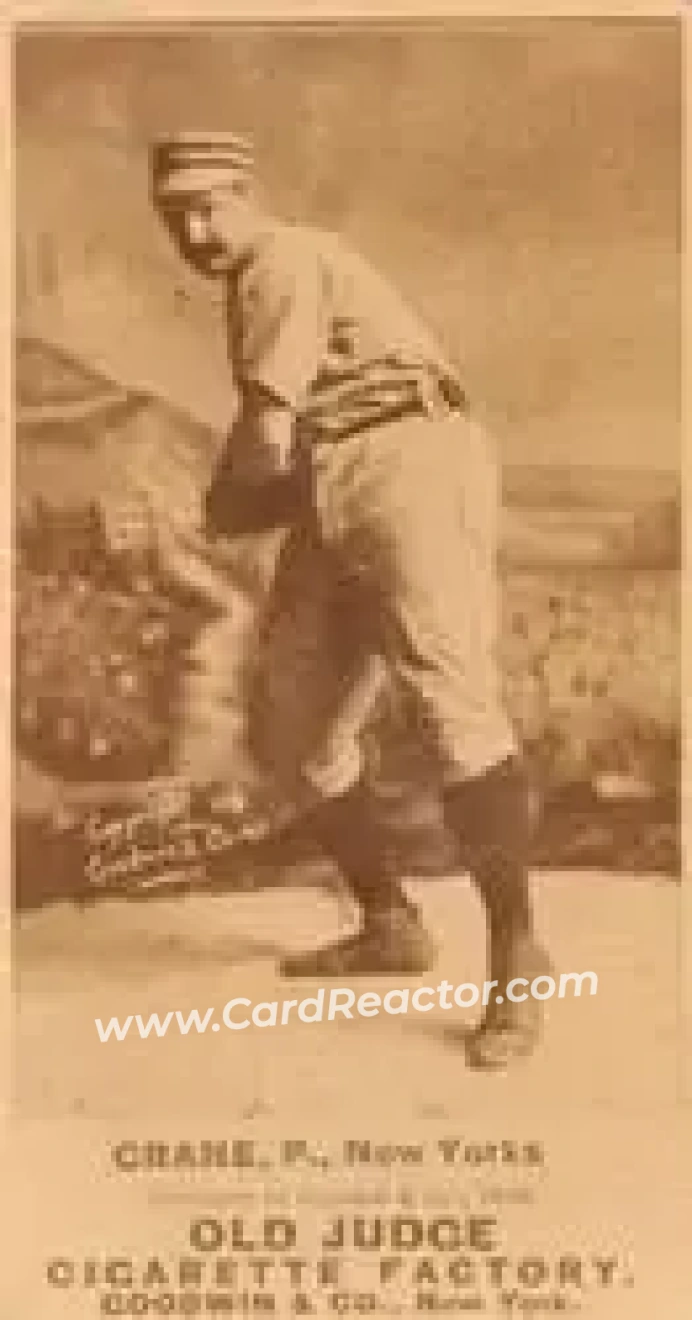1887-90 Old Judge (N172) #NNO - Ed Crane - New York Giants - Front