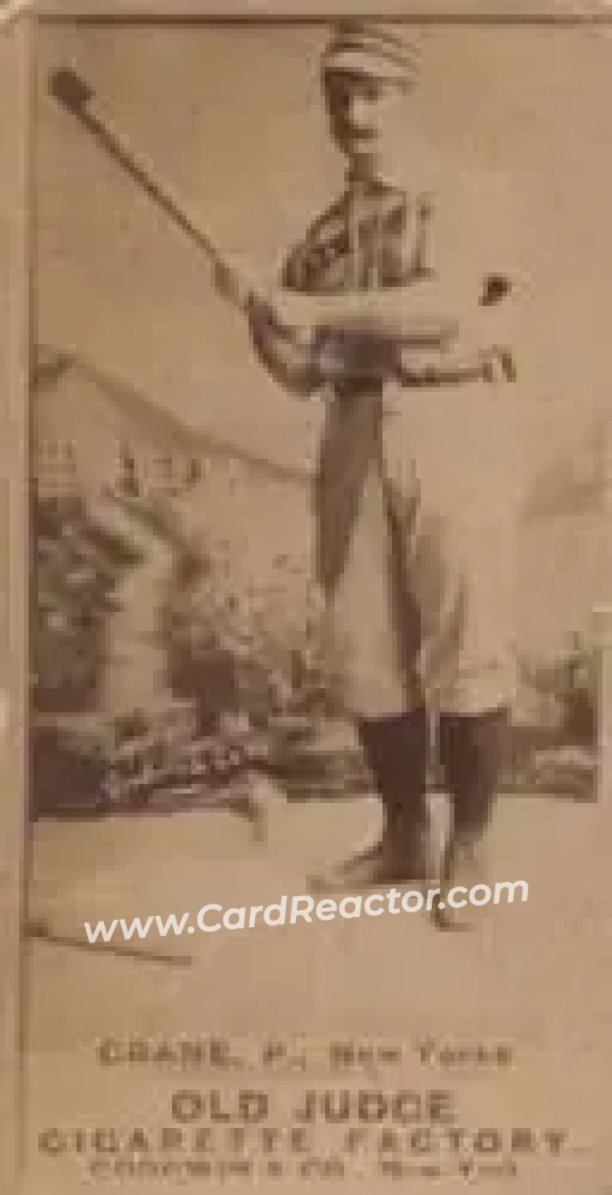 1887-90 Old Judge (N172) #NNO - Ed Crane - New York Giants - Front