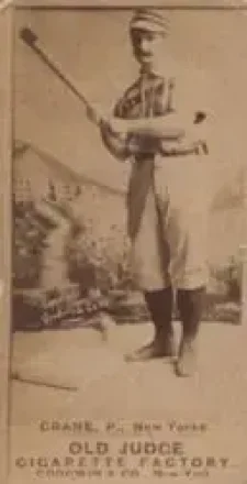 1887-90 Old Judge (N172) #NNO - Ed Crane - New York Giants