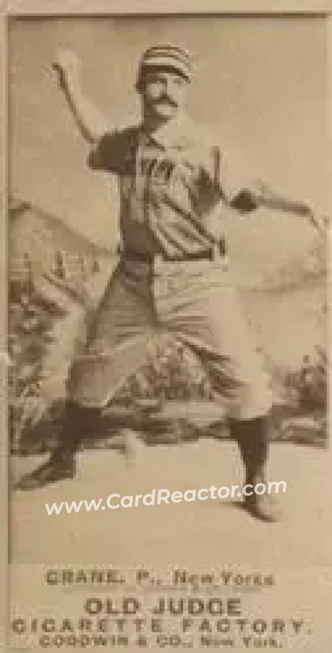 1887-90 Old Judge (N172) #NNO - Ed Crane - New York Giants - Front