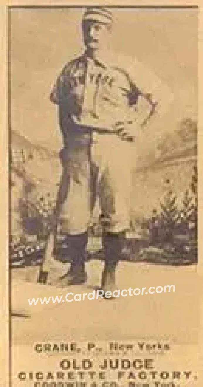 1887-90 Old Judge (N172) #NNO - Ed Crane - New York Giants - Front