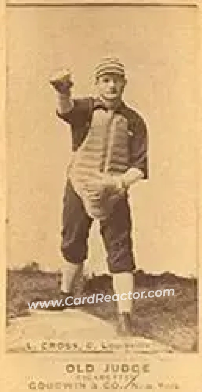 1887-90 Old Judge (N172) #NNO - Lave Cross - Louisville Colonels - Front