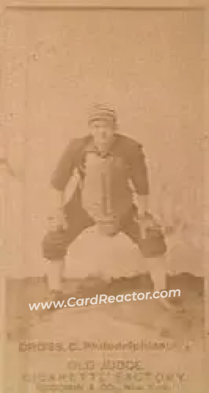 1887-90 Old Judge (N172) #NNO - Lave Cross - Philadelphia Athletics - Front