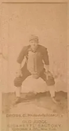 1887-90 Old Judge (N172) #NNO - Lave Cross - Philadelphia Athletics