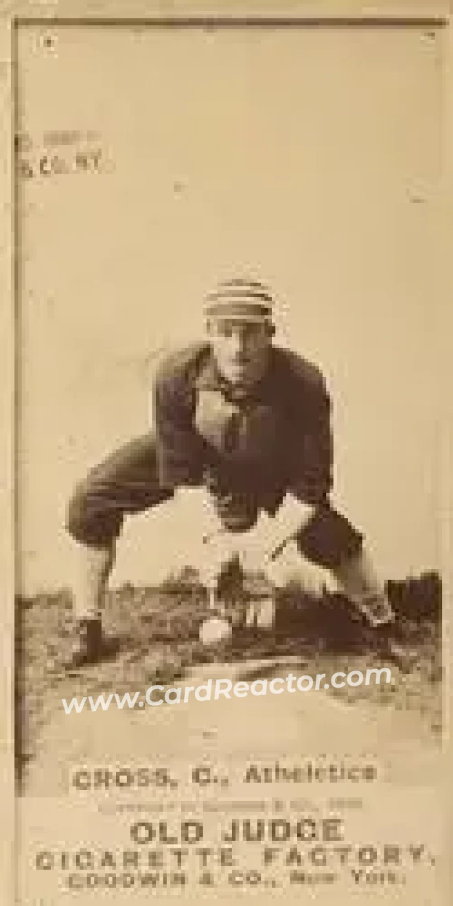 1887-90 Old Judge (N172) #NNO - Lave Cross - Philadelphia Athletics - Front
