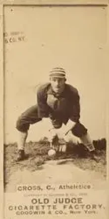 1887-90 Old Judge (N172) #NNO - Lave Cross - Philadelphia Athletics