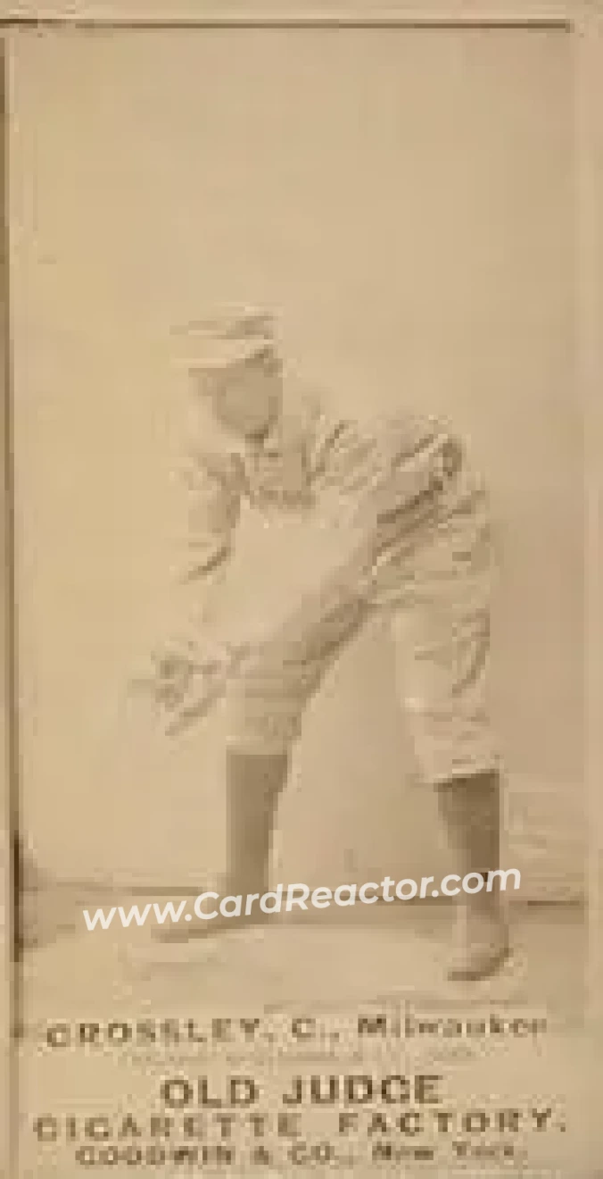 1887-90 Old Judge (N172) #NNO - Bill Crossley - Milwaukee Cream Citys - Front 1887-90 Old Judge (N172) #NNO - Bill Crossley - Milwaukee Cream Citys - Front