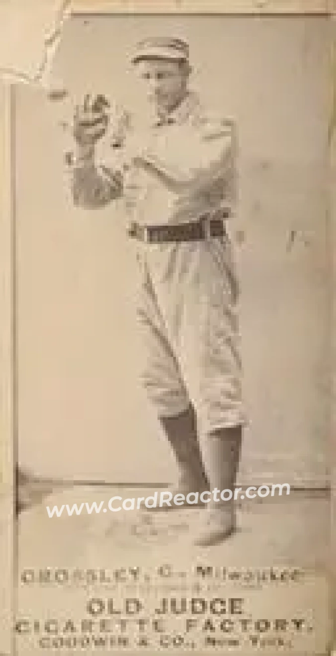 1887-90 Old Judge (N172) #NNO - Bill Crossley - Milwaukee Cream Citys - Front 1887-90 Old Judge (N172) #NNO - Bill Crossley - Milwaukee Cream Citys - Front