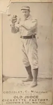 1887-90 Old Judge (N172) #NNO - Bill Crossley - Milwaukee Cream Citys 1887-90 Old Judge (N172) #NNO - Bill Crossley - Milwaukee Cream Citys