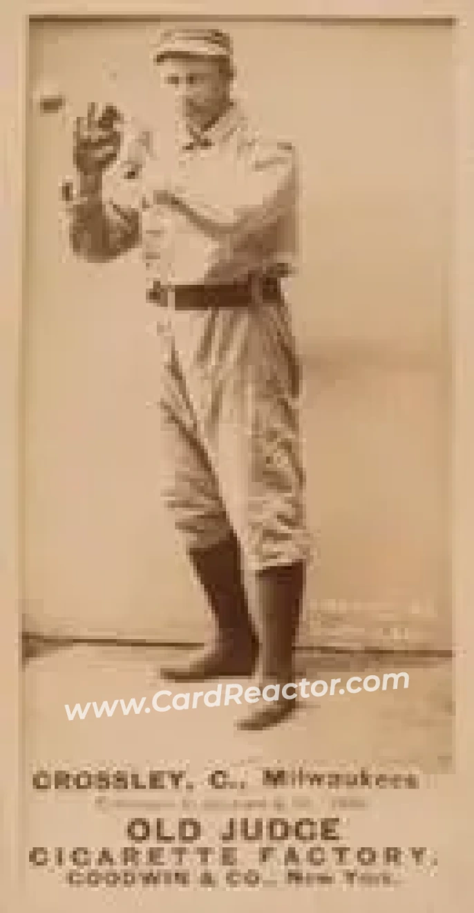 1887-90 Old Judge (N172) #NNO - Bill Crossley - Milwaukee Cream Citys - Front 1887-90 Old Judge (N172) #NNO - Bill Crossley - Milwaukee Cream Citys - Front