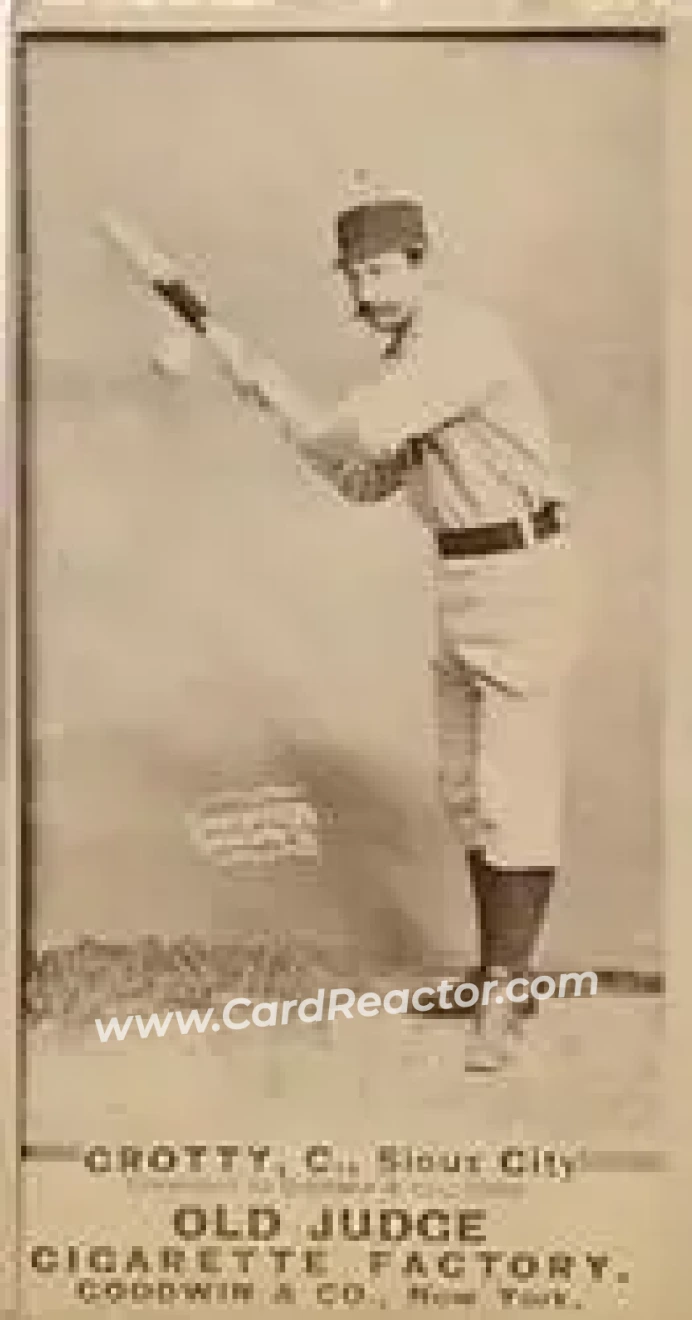1887-90 Old Judge (N172) #NNO - Joe Crotty - Sioux City Corn Huskers - Front