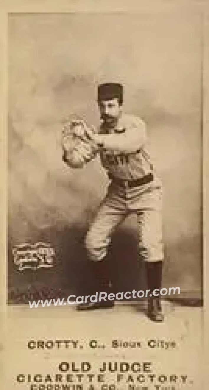 1887-90 Old Judge (N172) #NNO - Joe Crotty - Sioux City Corn Huskers - Front