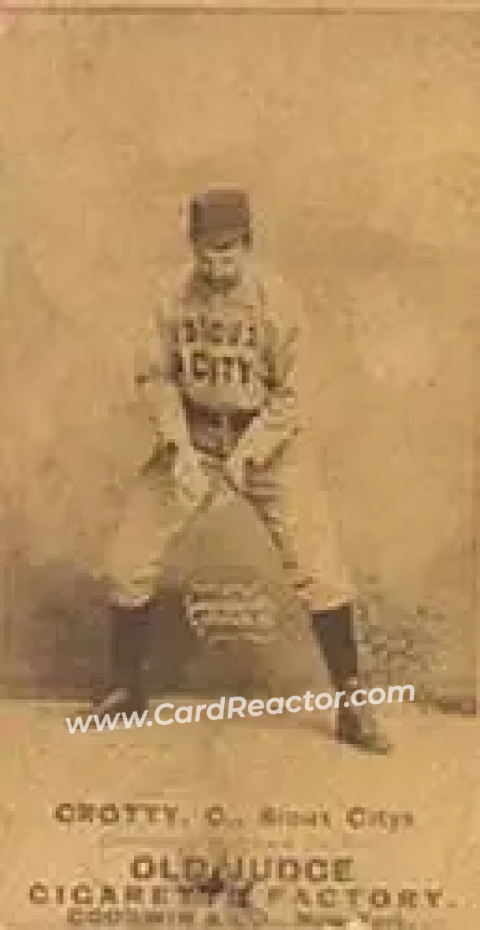 1887-90 Old Judge (N172) #NNO - Joe Crotty - Sioux City Corn Huskers - Front