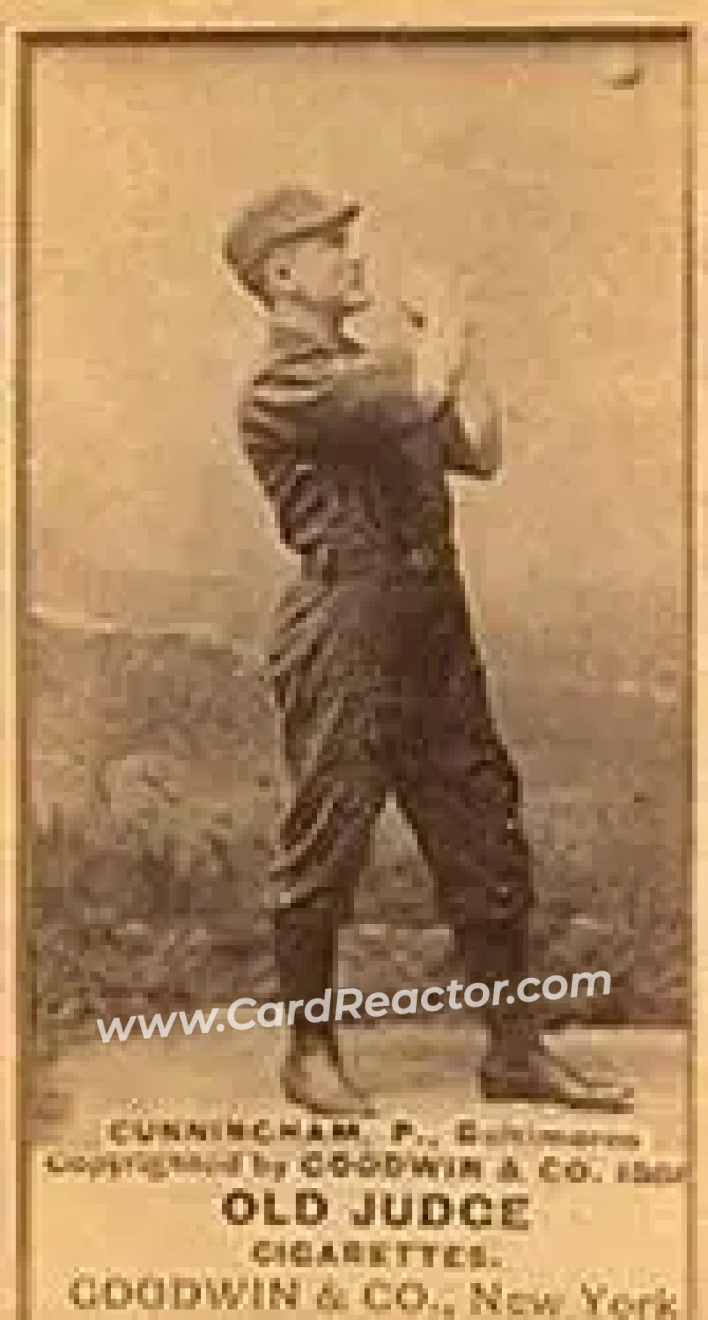 1887-90 Old Judge (N172) #NNO - Bert Cunningham - Baltimore Orioles - Front