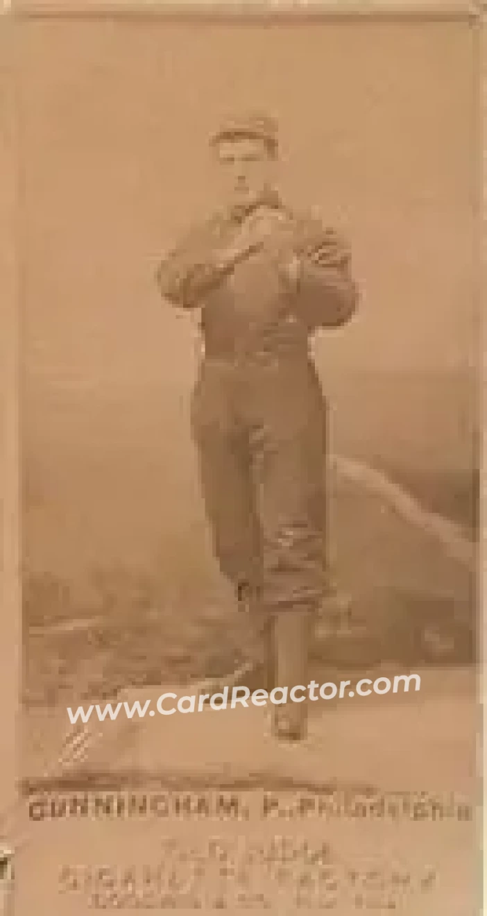 1887-90 Old Judge (N172) #NNO - Bert Cunningham - Philadelphia Athletics - Front