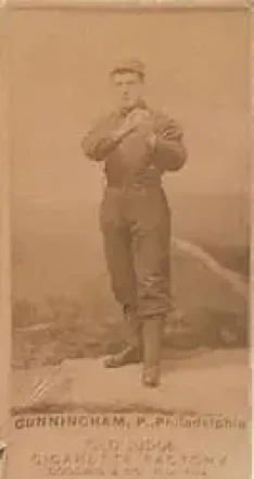 1887-90 Old Judge (N172) #NNO - Bert Cunningham - Philadelphia Athletics