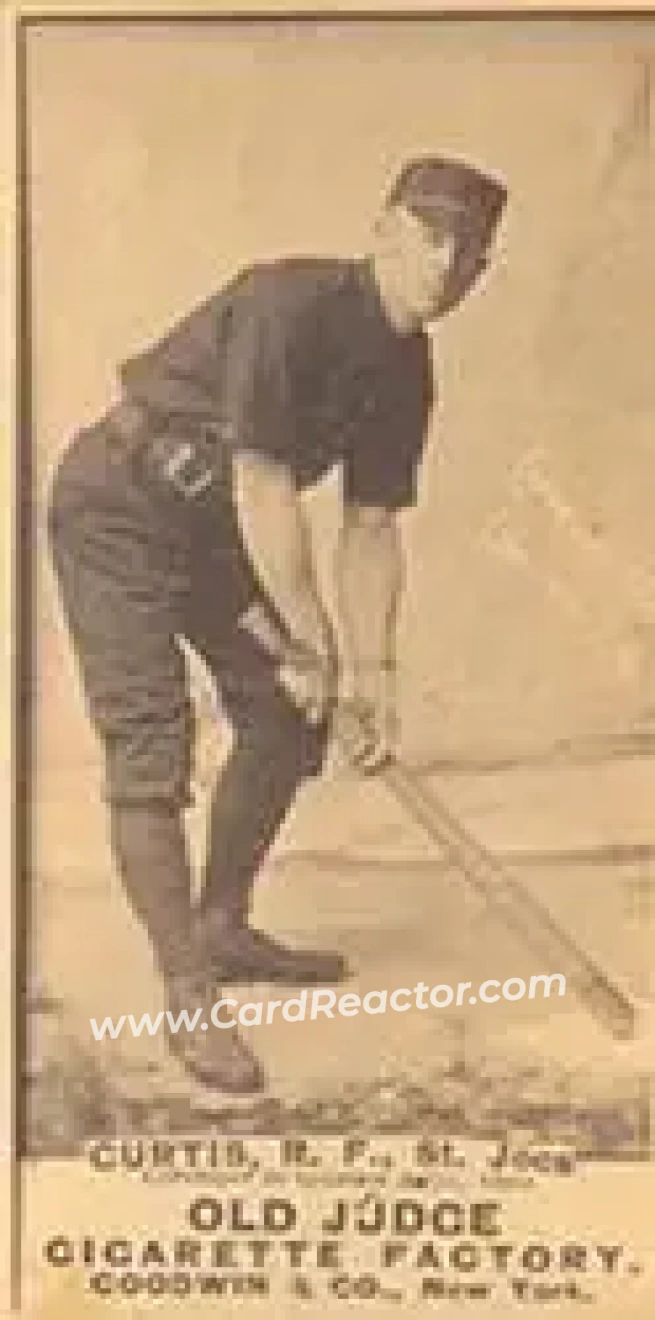 1887-90 Old Judge (N172) #NNO - Tacks Curtis - St. Joseph Clay Eaters - Front