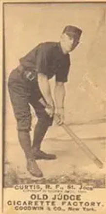 1887-90 Old Judge (N172) #NNO - Tacks Curtis - St. Joseph Clay Eaters
