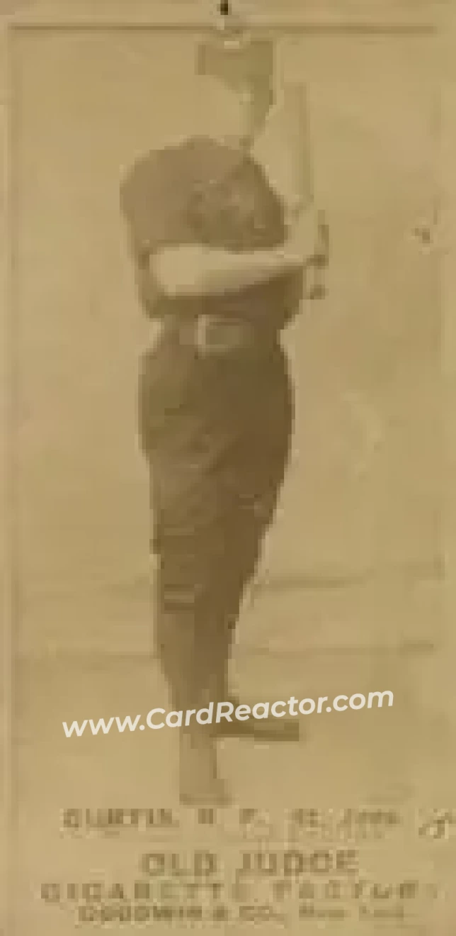 1887-90 Old Judge (N172) #NNO - Tacks Curtis - St. Joseph Clay Eaters - Front