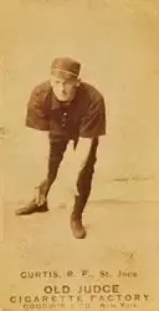 1887-90 Old Judge (N172) #NNO - Tacks Curtis - St. Joseph Clay Eaters
