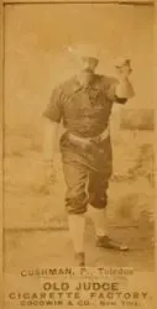 1887-90 Old Judge (N172) #NNO - Ed Cushman - Toledo Black Pirates