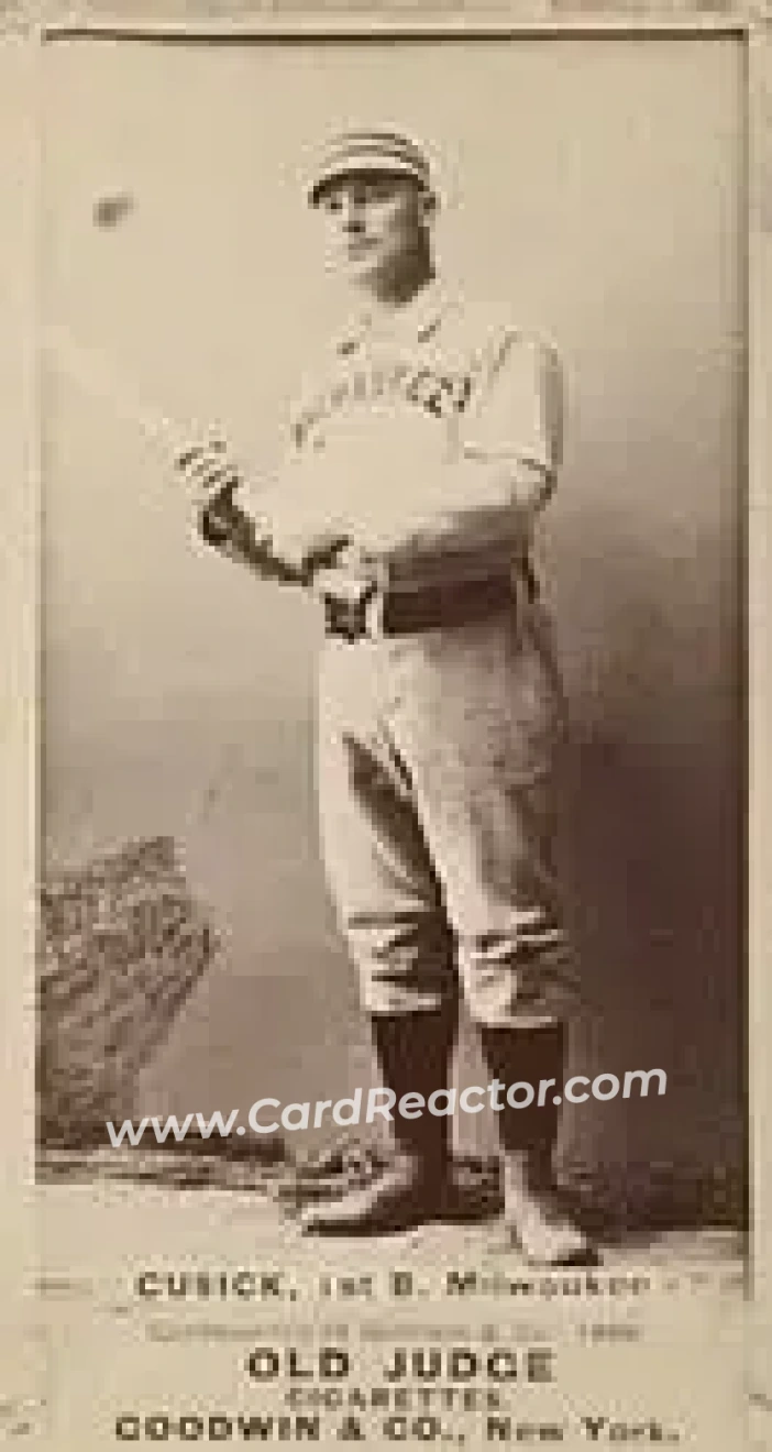 1887-90 Old Judge (N172) #NNO - Tony Cusick - Milwaukee Cream Citys - Front