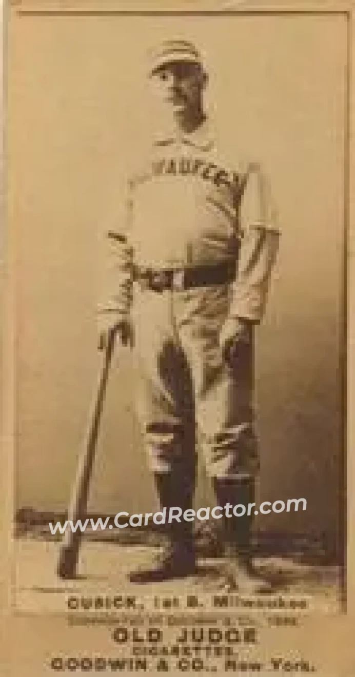 1887-90 Old Judge (N172) #NNO - Tony Cusick - Milwaukee Cream Citys - Front