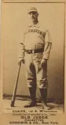 1887-90 Old Judge (N172) #NNO - Tony Cusick - Milwaukee Cream Citys