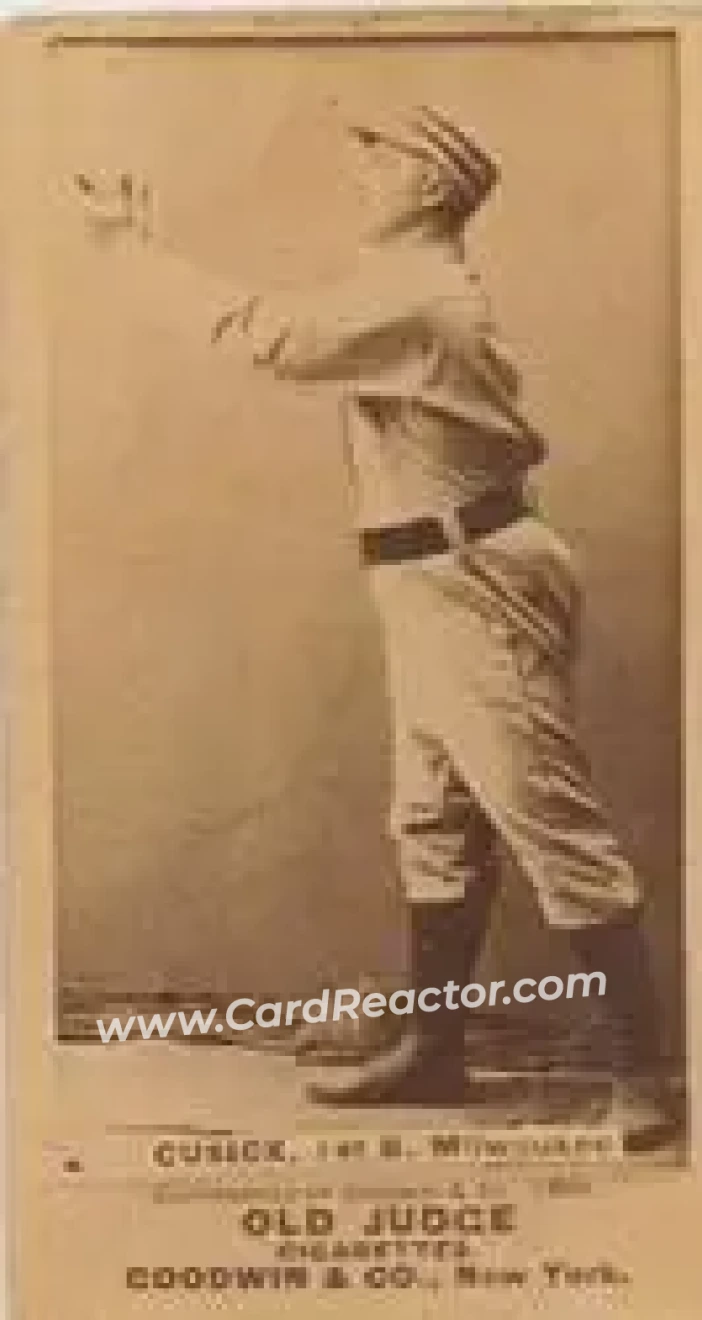 1887-90 Old Judge (N172) #NNO - Tony Cusick - Milwaukee Cream Citys - Front