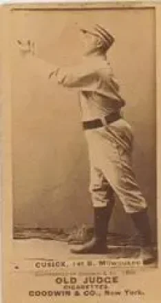 1887-90 Old Judge (N172) #NNO - Tony Cusick - Milwaukee Cream Citys
