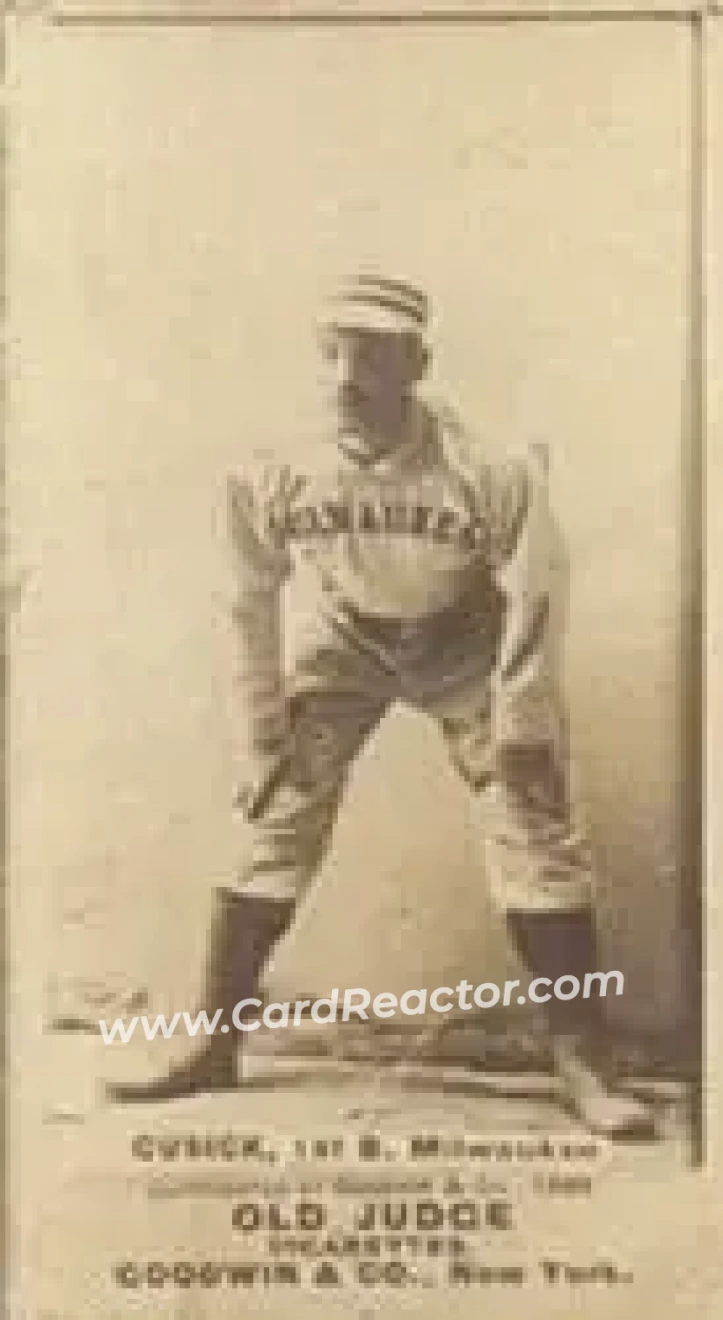 1887-90 Old Judge (N172) #NNO - Tony Cusick - Milwaukee Cream Citys - Front