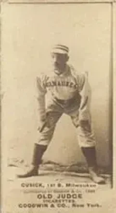 1887-90 Old Judge (N172) #NNO - Tony Cusick - Milwaukee Cream Citys