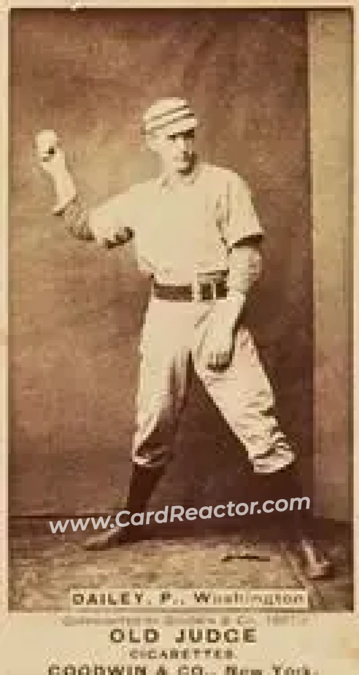 1887-90 Old Judge (N172) #NNO - Ed Daily - Washington Nationals - Front