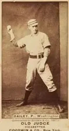 1887-90 Old Judge (N172) #NNO - Ed Daily - Washington Nationals