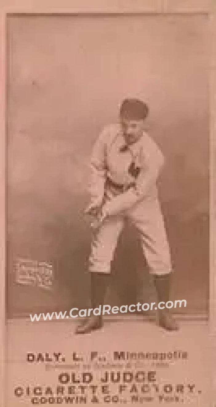 1887-90 Old Judge (N172) #NNO - Sun Daly - Minneapolis Millers - Front