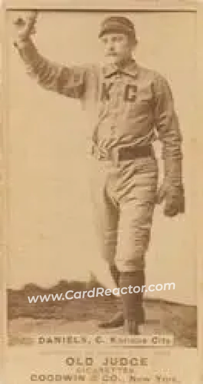 1887-90 Old Judge (N172) #NNO - Law Daniels - Kansas City Cowboys - Front