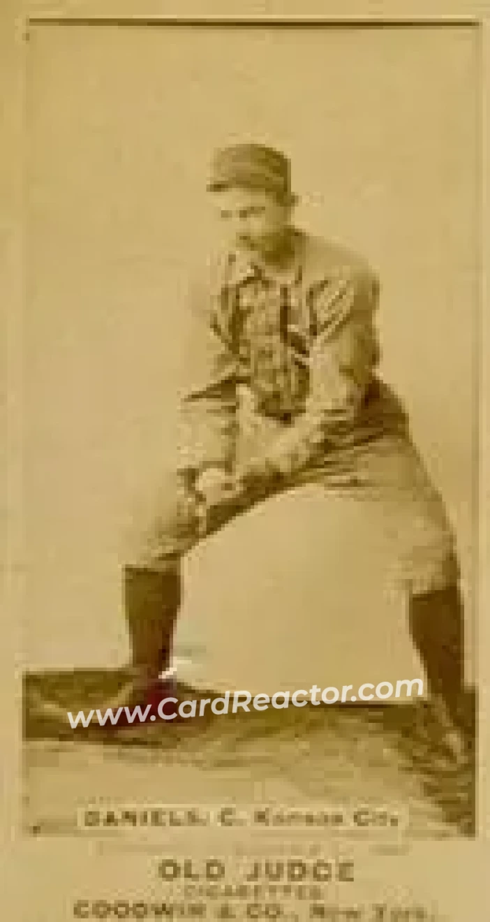 1887-90 Old Judge (N172) #NNO - Law Daniels - Kansas City Cowboys - Front