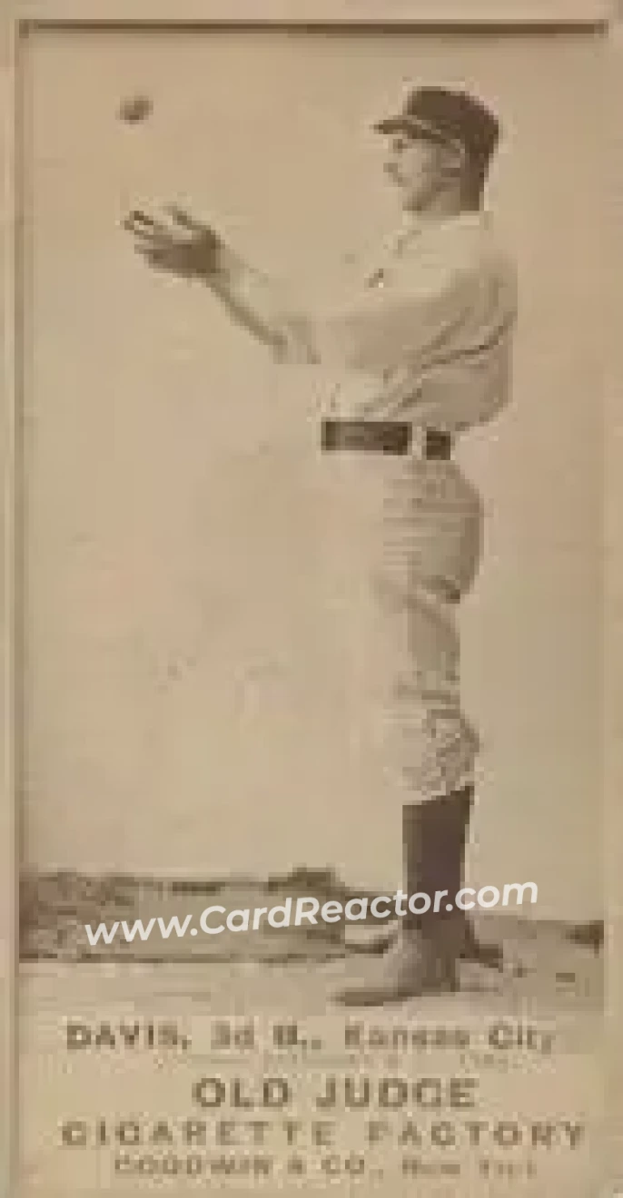 1887-90 Old Judge (N172) #NNO - Jumbo Davis - Kansas City Cowboys - Front