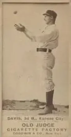 1887-90 Old Judge (N172) #NNO - Jumbo Davis - Kansas City Cowboys