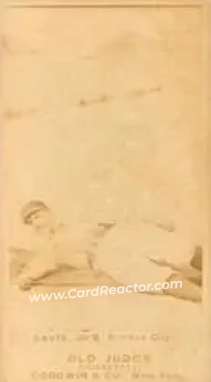 1887-90 Old Judge (N172) #NNO - Jumbo Davis - Kansas City Cowboys - Front