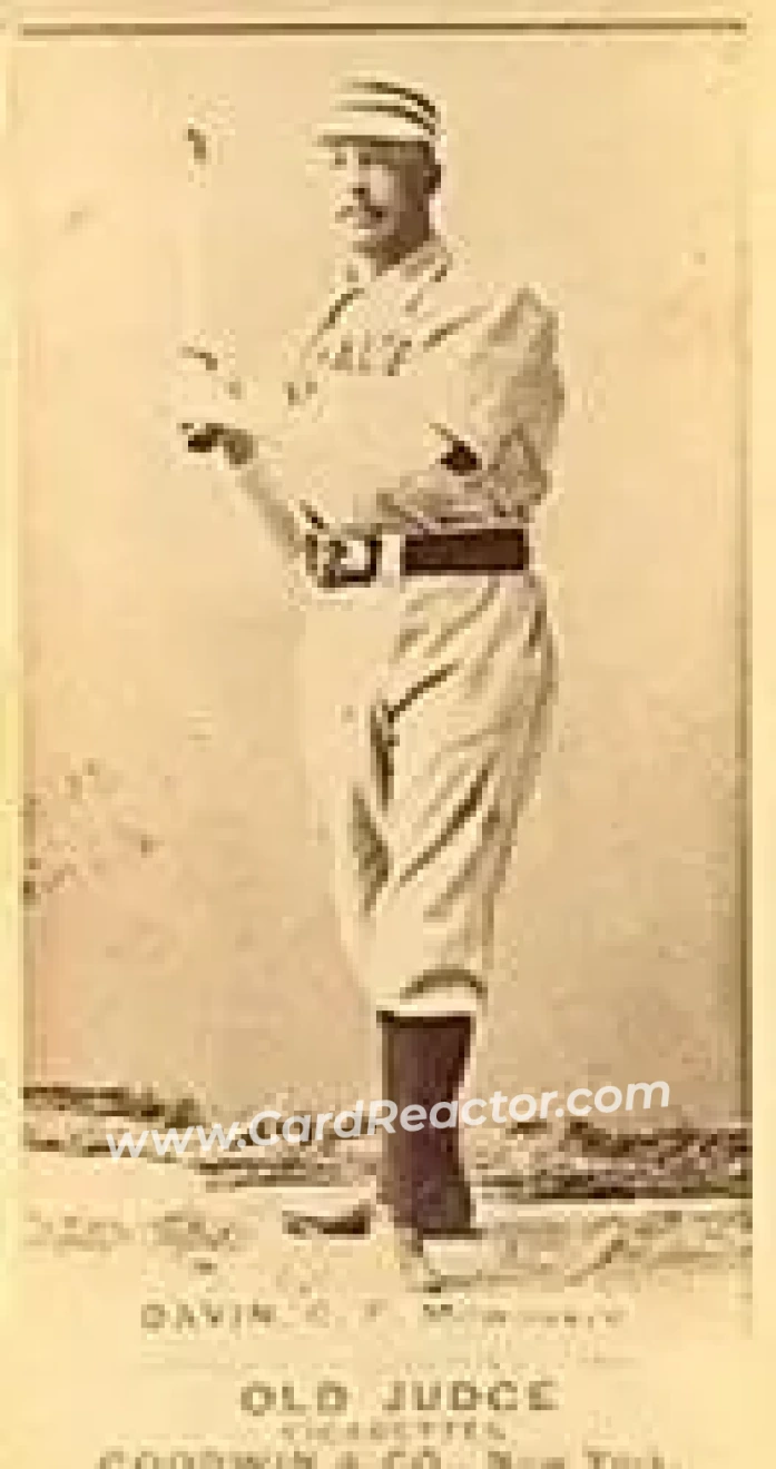 1887-90 Old Judge (N172) #NNO - David Davin - Milwaukee Cream Citys - Front