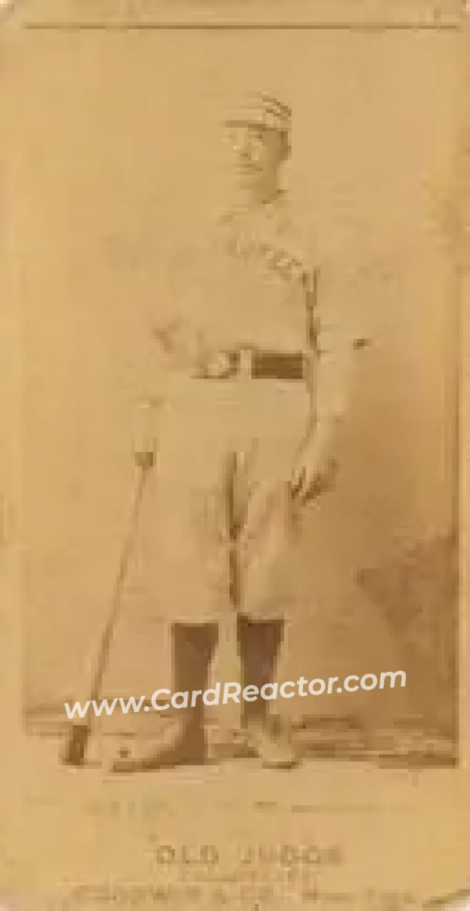 1887-90 Old Judge (N172) #NNO - David Davin - Milwaukee Cream Citys - Front