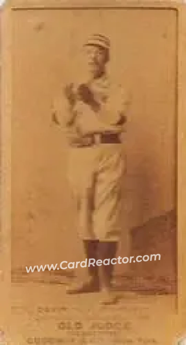 1887-90 Old Judge (N172) #NNO - David Davin - Milwaukee Cream Citys - Front