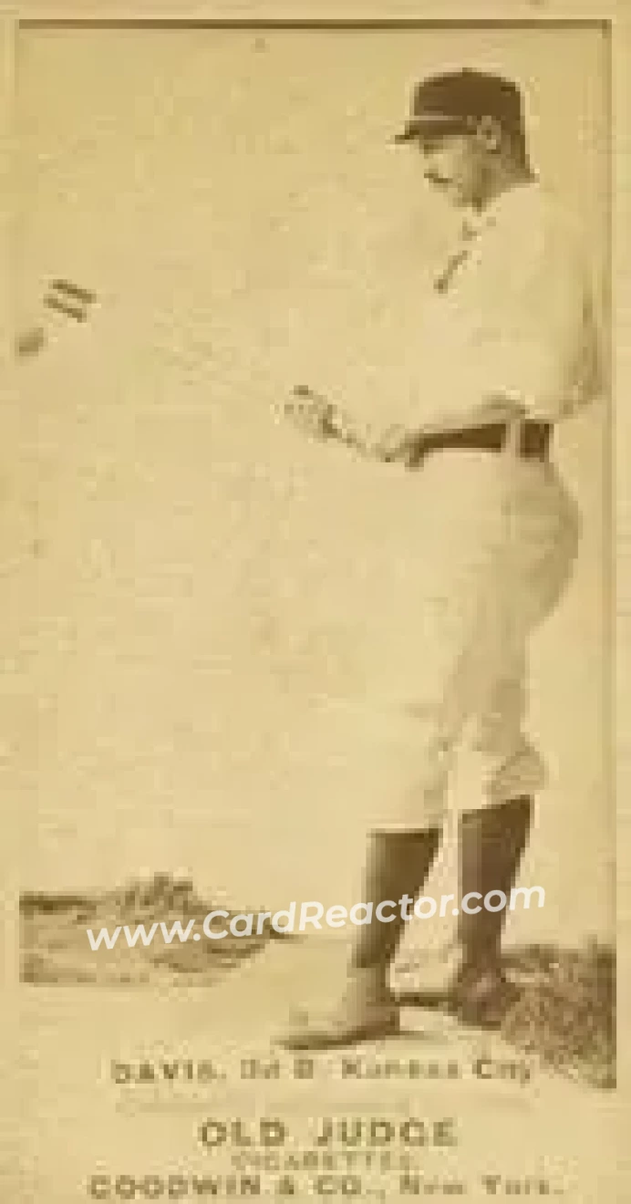 1887-90 Old Judge (N172) #NNO - Jumbo Davis - Kansas City Cowboys - Front