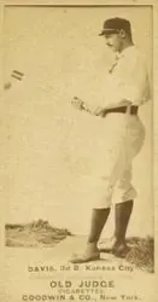 1887-90 Old Judge (N172) #NNO - Jumbo Davis - Kansas City Cowboys