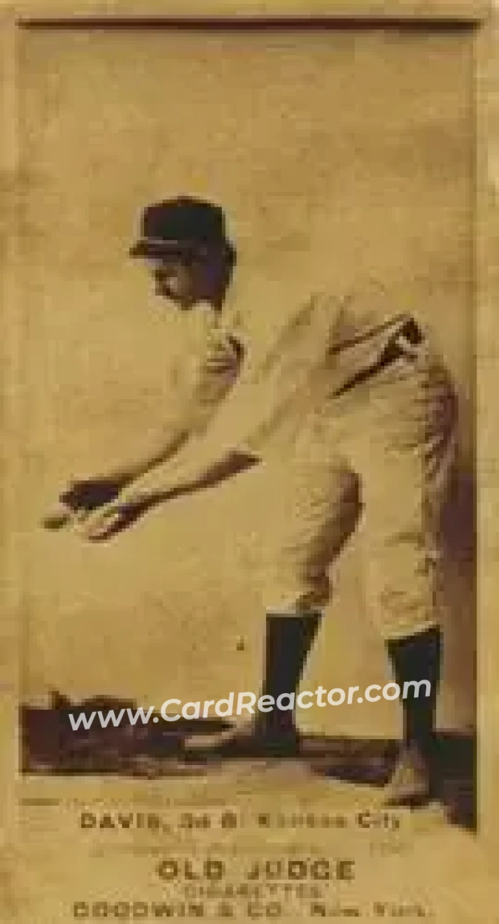 1887-90 Old Judge (N172) #NNO - Jumbo Davis - Kansas City Cowboys - Front