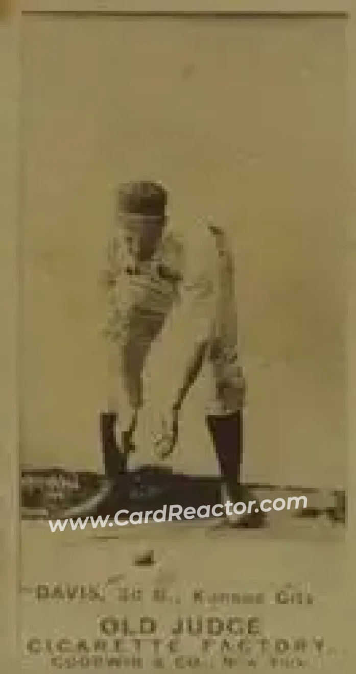 1887-90 Old Judge (N172) #NNO - Jumbo Davis - Kansas City Cowboys - Front