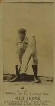 1887-90 Old Judge (N172) #NNO - Jumbo Davis - Kansas City Cowboys